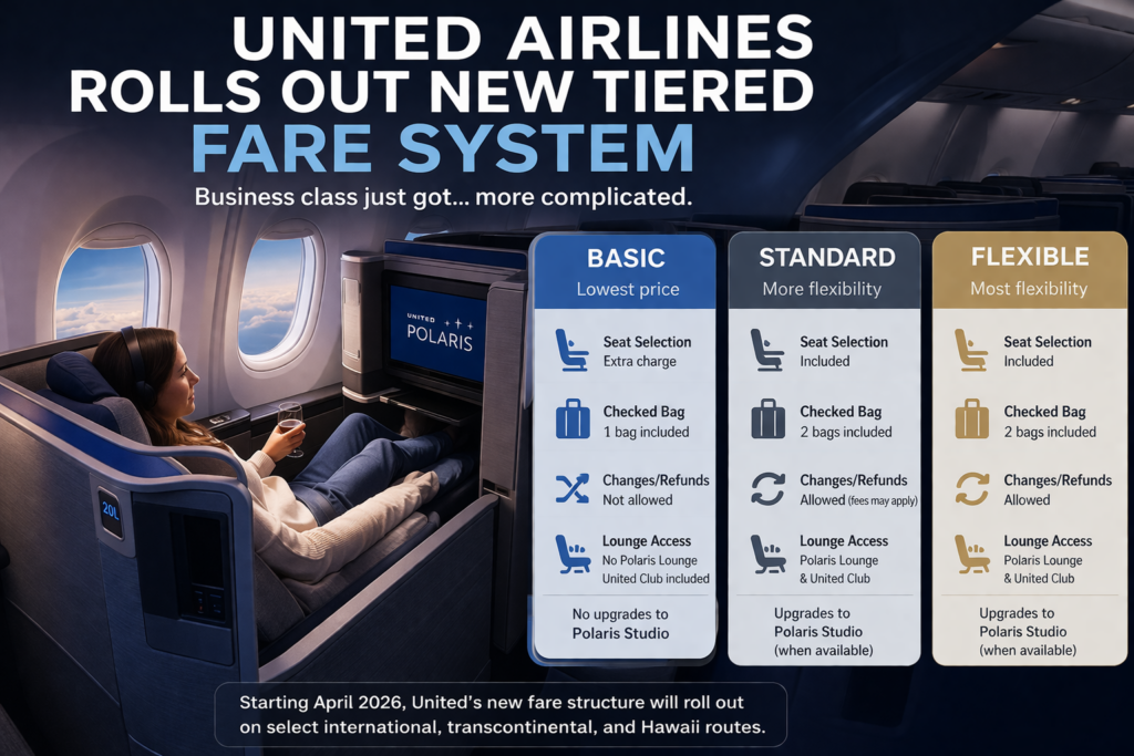 The End of All-Inclusive Business Class? United Thinks So